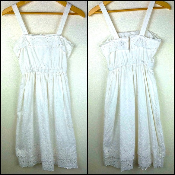 Madewell Eyelet Tiered Midi Dress - Picture 6 of 16